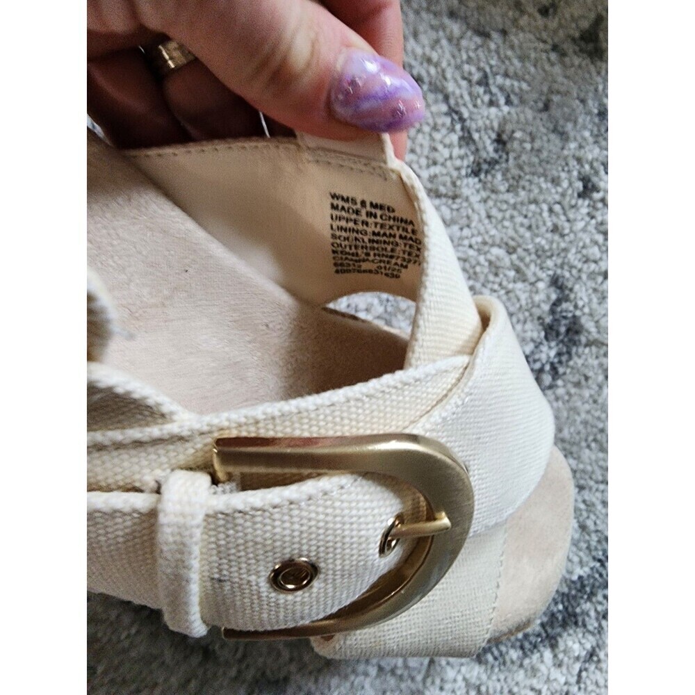 NEW Sonoma Women's CIANNA Comfort Strappy Slingback Sandals CREAM Size 6 - Picture 8 of 9